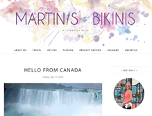 Tablet Screenshot of martinisbikinisblog.com